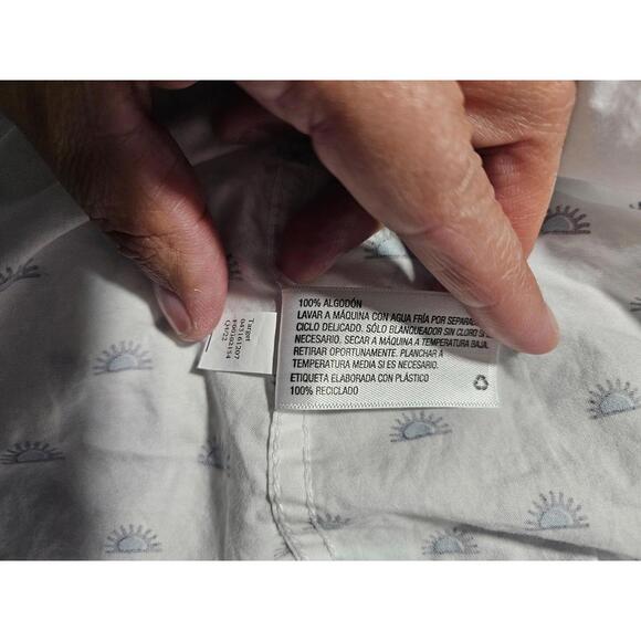 Men's Goodfellow Button Up Shirt Size XL Slim Sun White Short Sleeve 100% Cotton - Picture 5 of 12